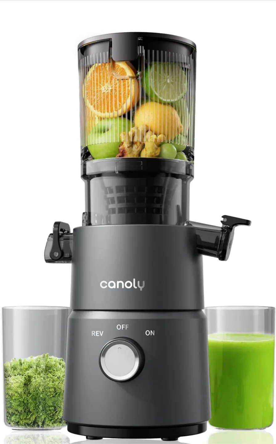 Brand New Canoly Cold Press Juicer, 350W Slow Masticating Juicer image indicator(6)