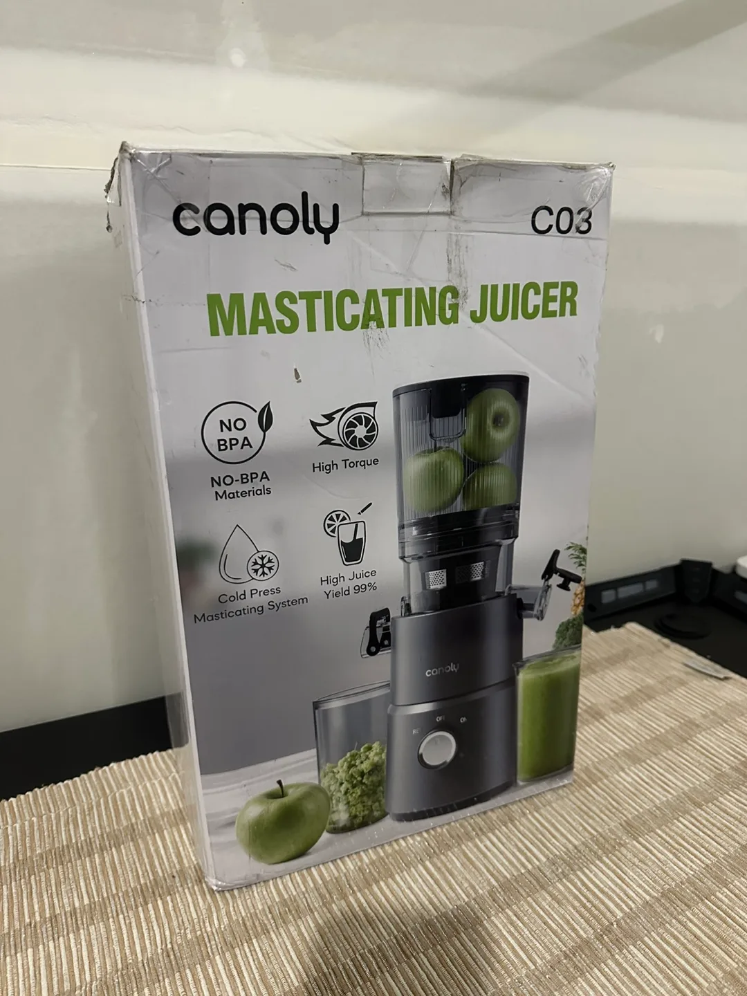 Brand New Canoly Cold Press Juicer, 350W Slow Masticating Juicer image indicator(8)
