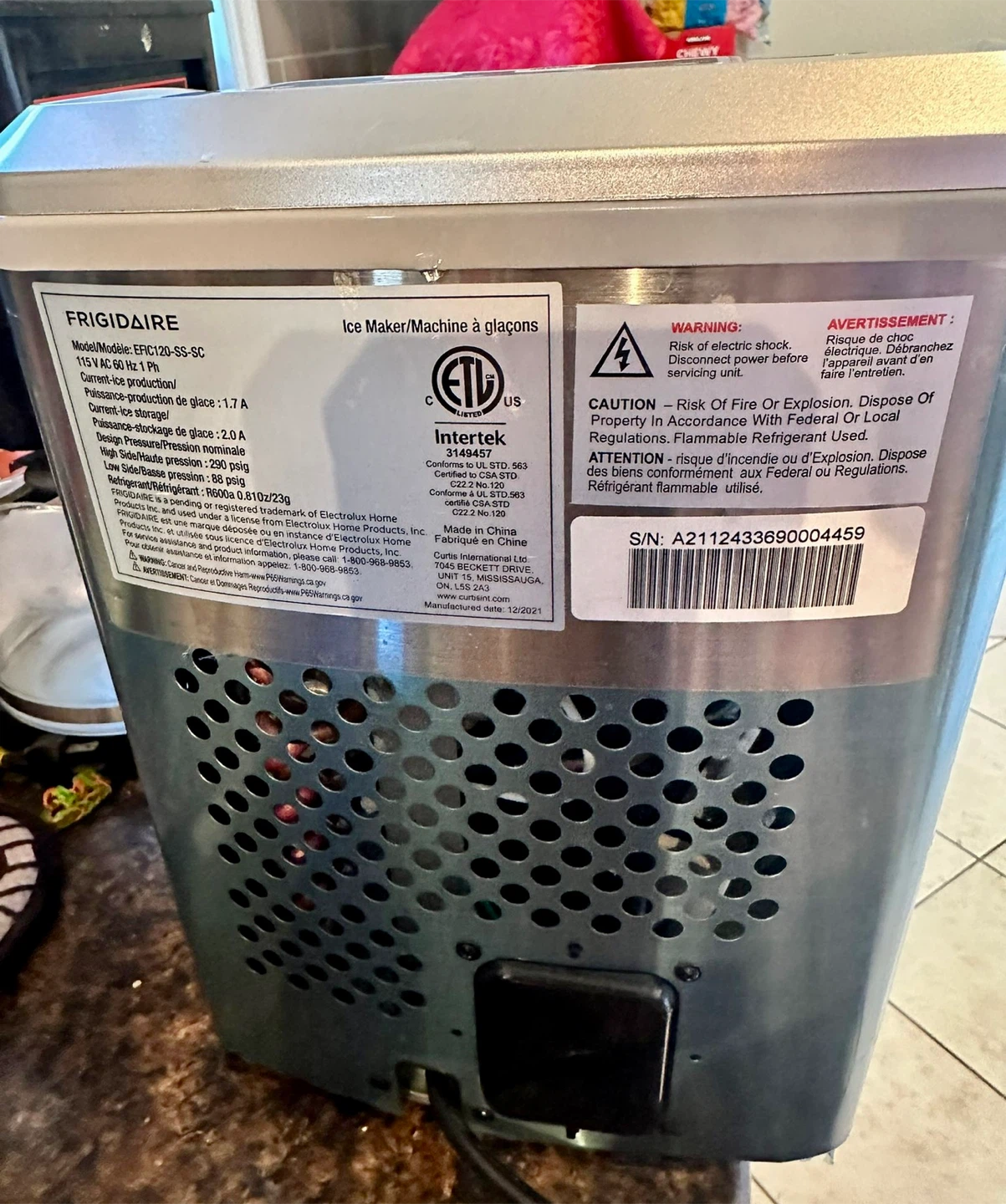 Frigidaire  Ice Maker - photo 4
