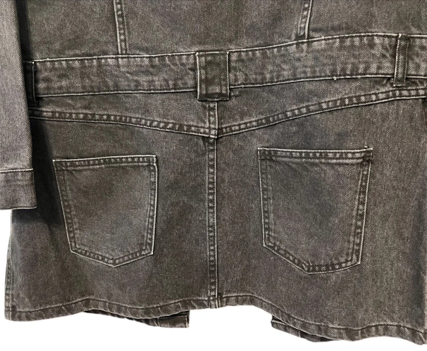 ZARA Long Denim Jacket – Size M (Brand New with Tags) image indicator(5)