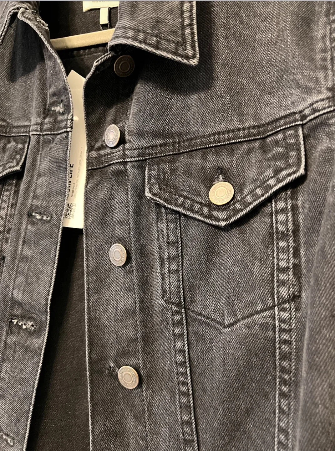 ZARA Long Denim Jacket – Size M (Brand New with Tags) image indicator(2)
