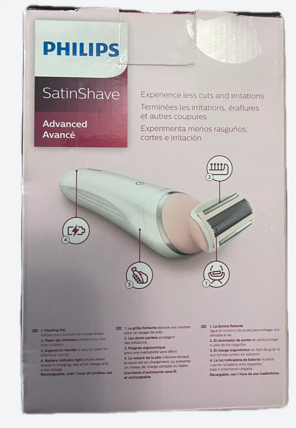 Philips SatinShave Advanced Wet & Dry Electric Shaver image indicator(3)