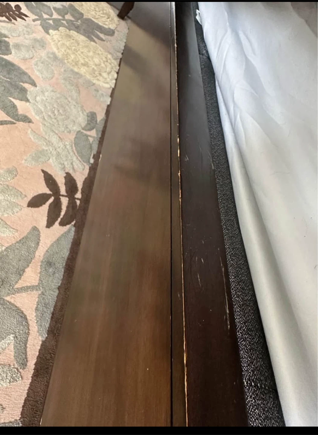 King Size Bed Frame - Dark Wood - photo 4