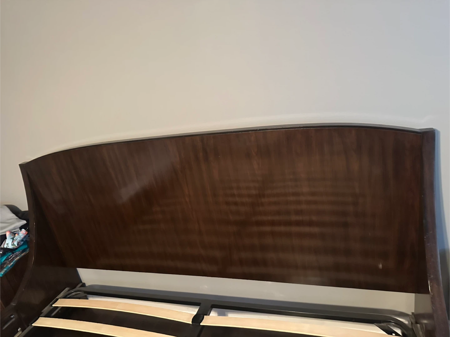 King Size Bed Frame - Dark Wood - photo 2