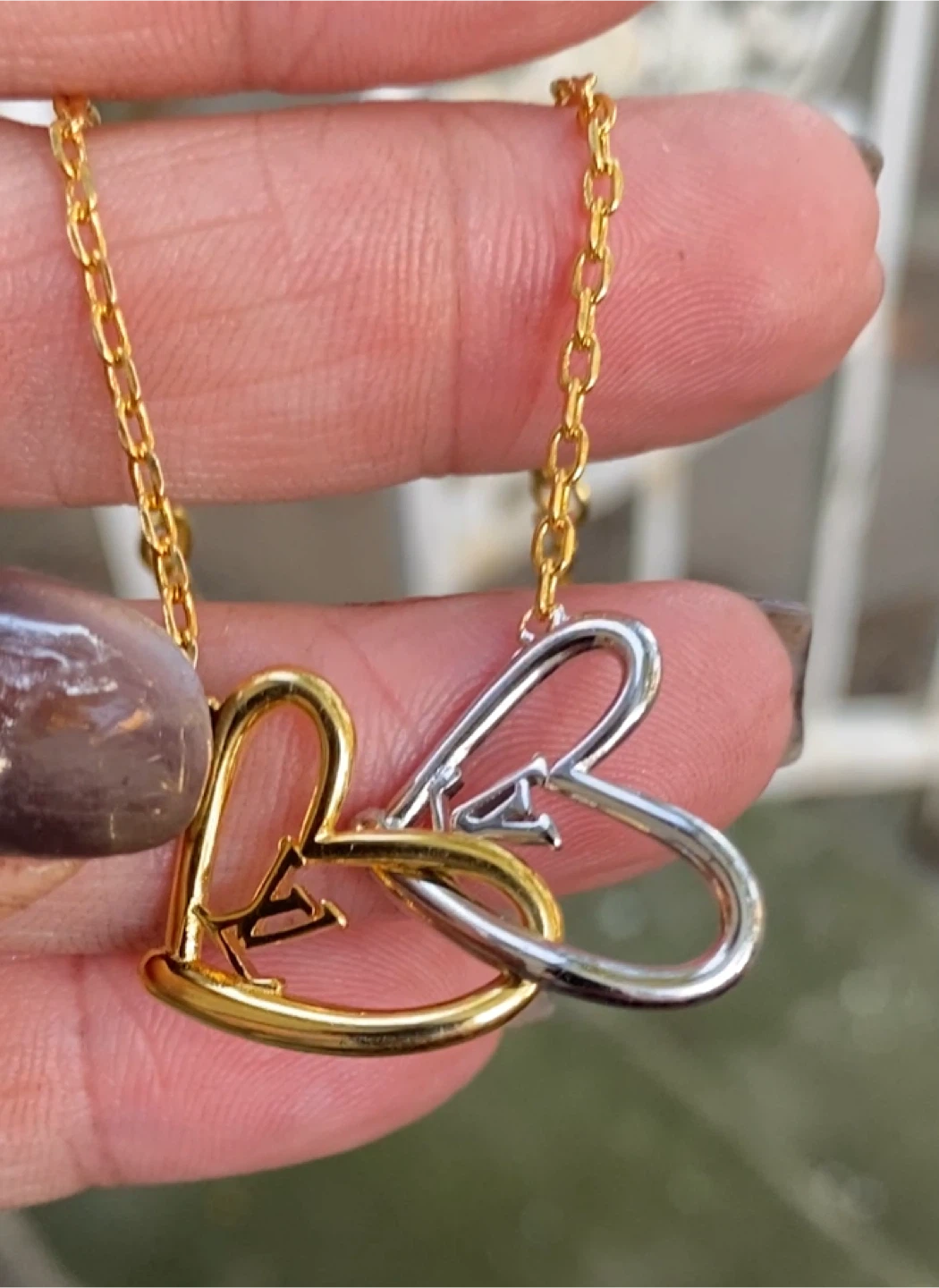 Gold & Silver intertwined Heart Bracelet - photo 3