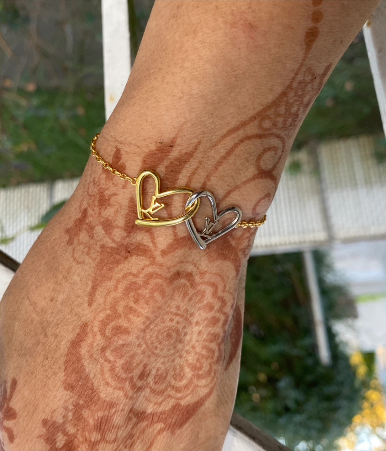 Gold & Silver intertwined Heart Bracelet - photo 5
