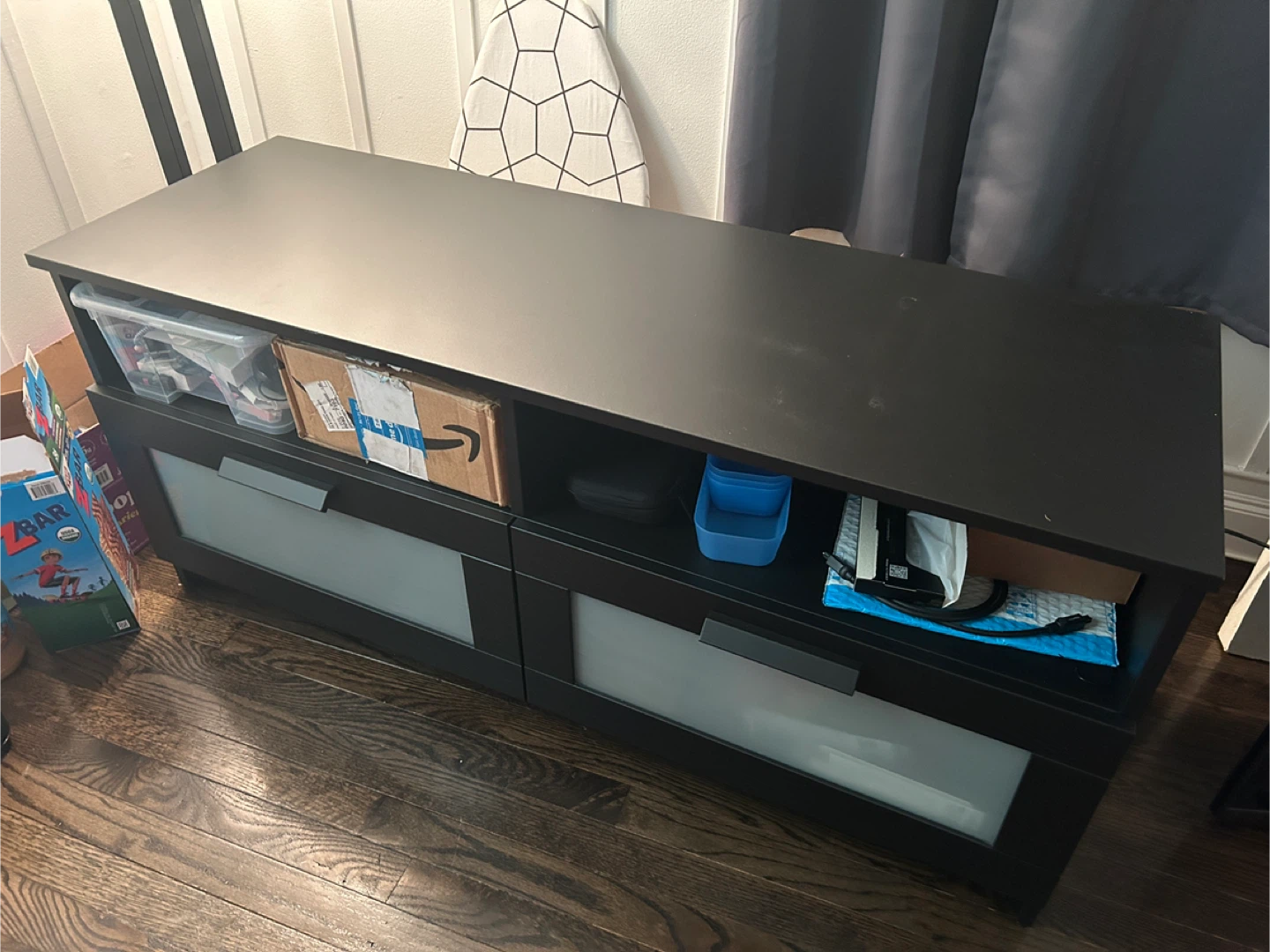 IKEA Hemnes Black TV Stand
