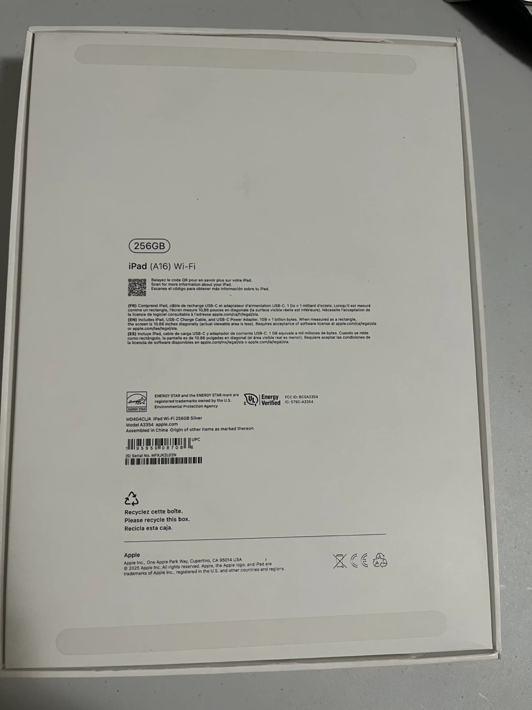 Apple iPad A16 11" 256GB Wi-Fi (11th Gen) - Silver - photo 3