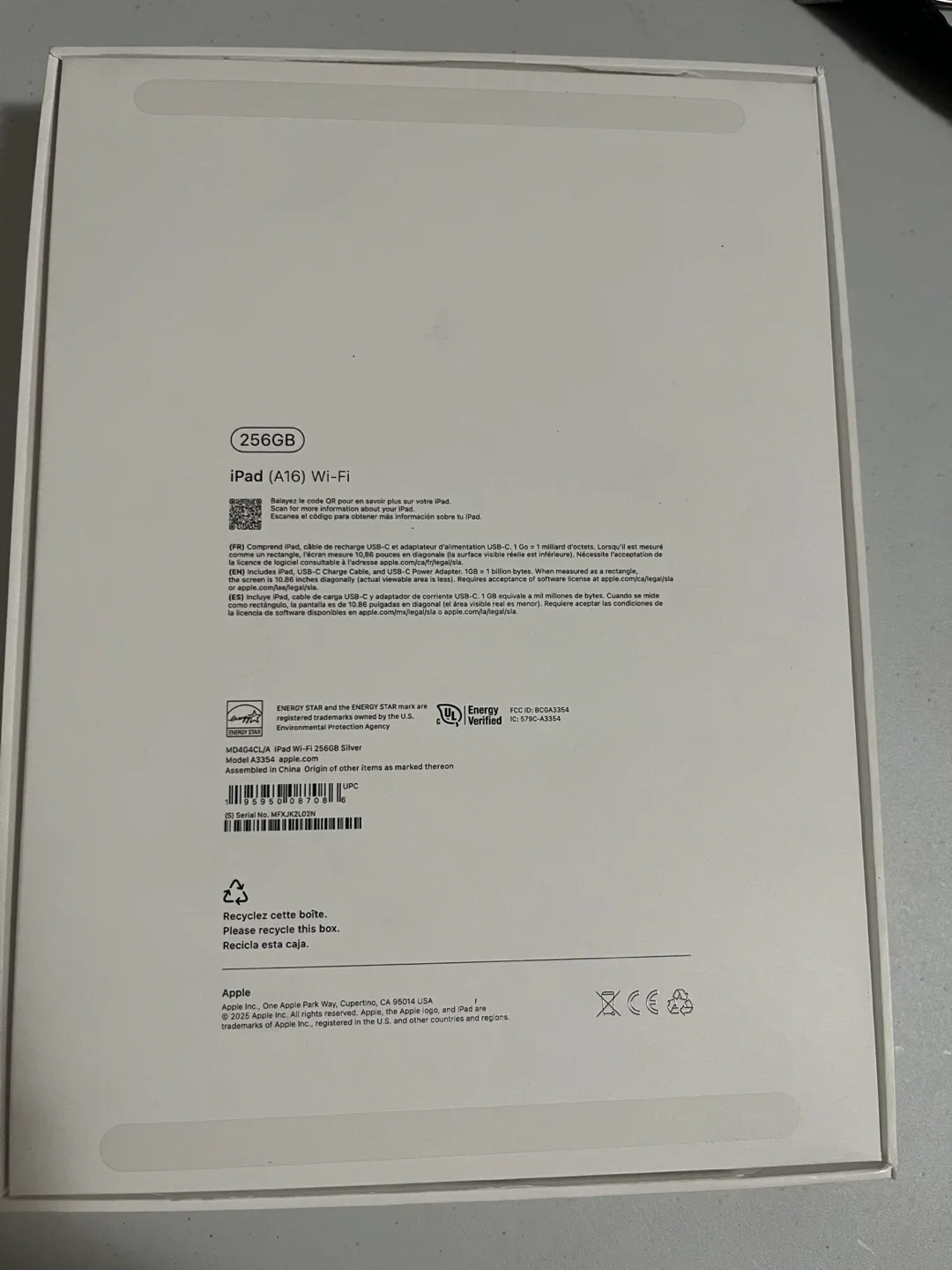 Apple iPad A16 11" 256GB Wi-Fi (11th Gen) - Silver image indicator(3)