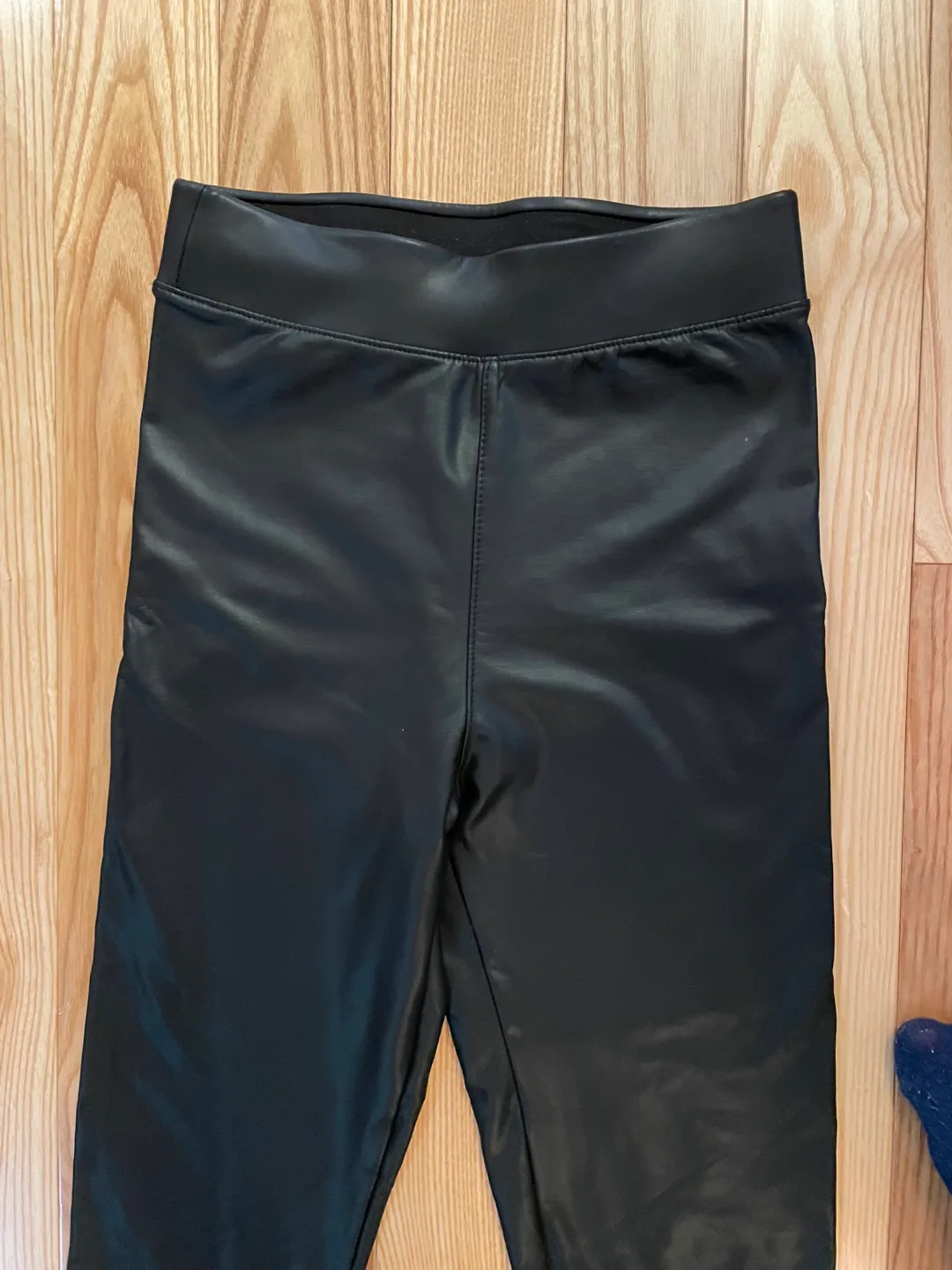 Black Faux Leather Leggings thumbnail