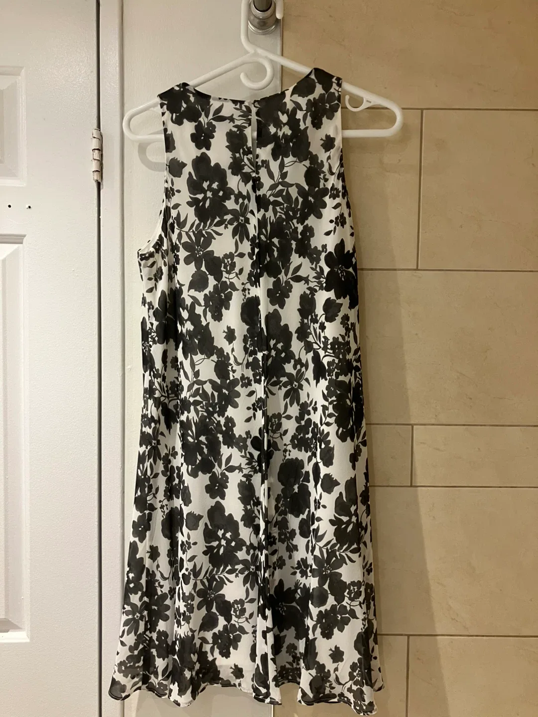 Ralph Lauren Floral Sleeveless Dress - Black & White