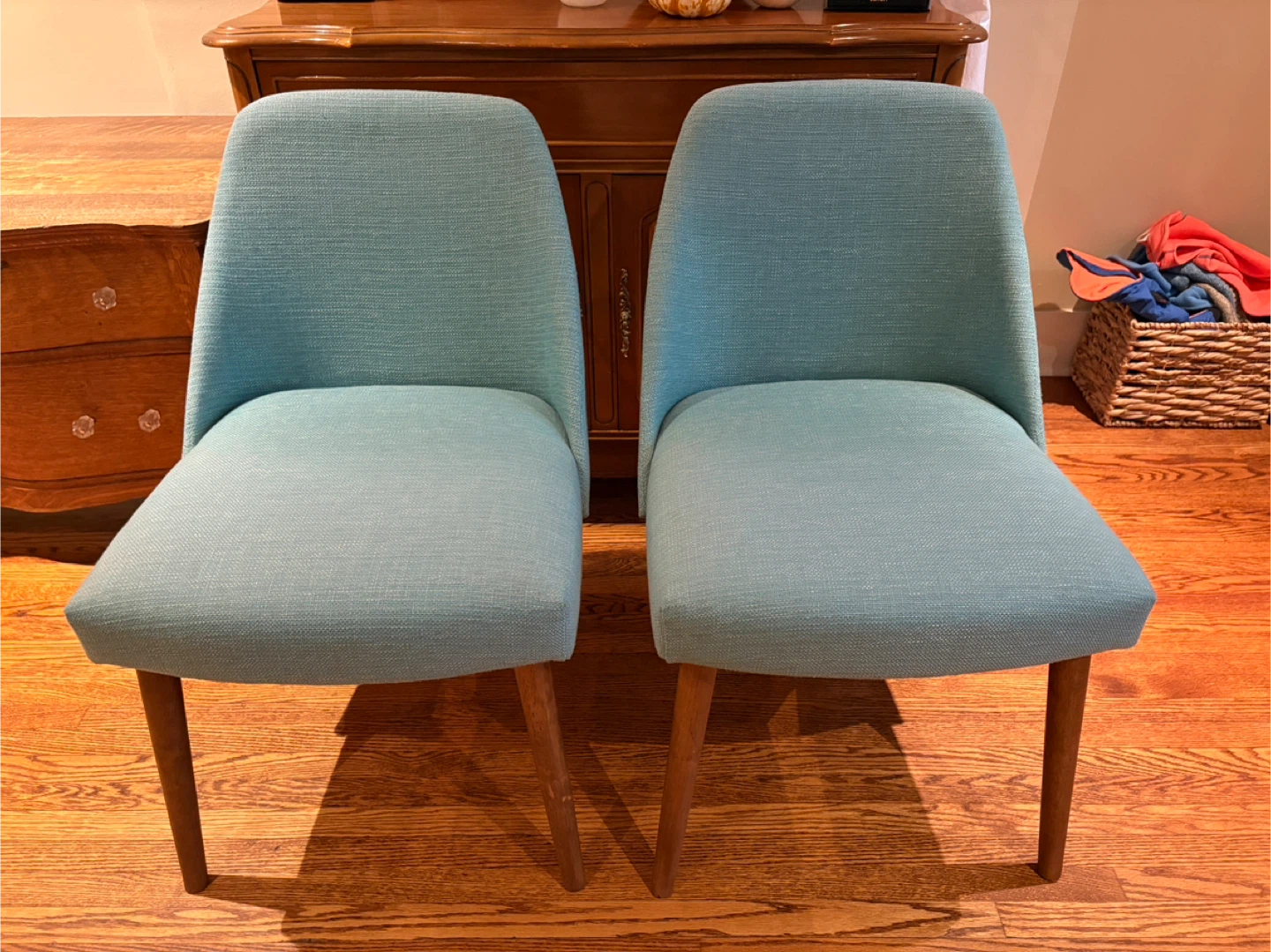 Set of 2 Blue Chairs