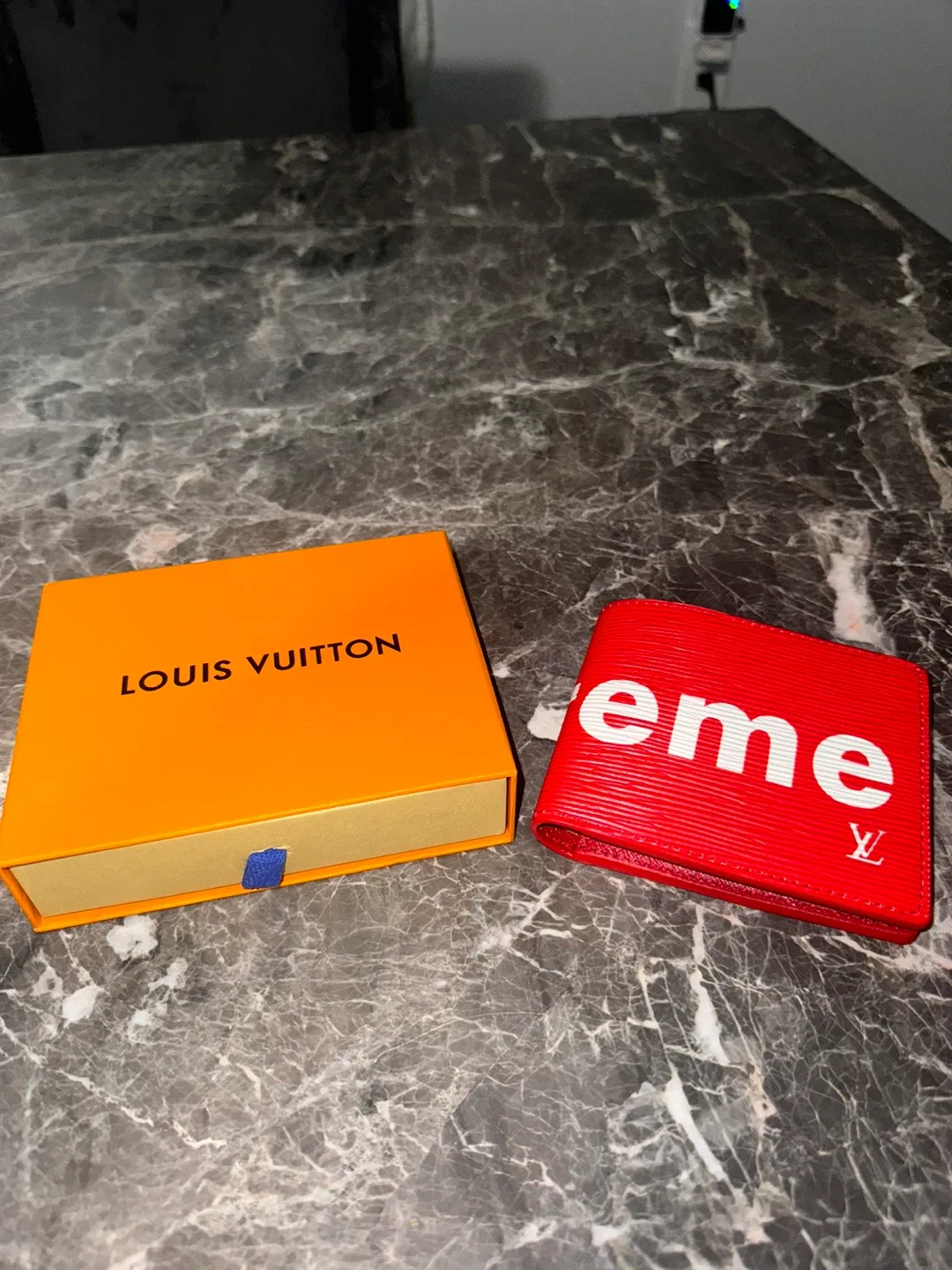 Louis Vuitton x Supreme Red Epi Leather Wallet thumbnail
