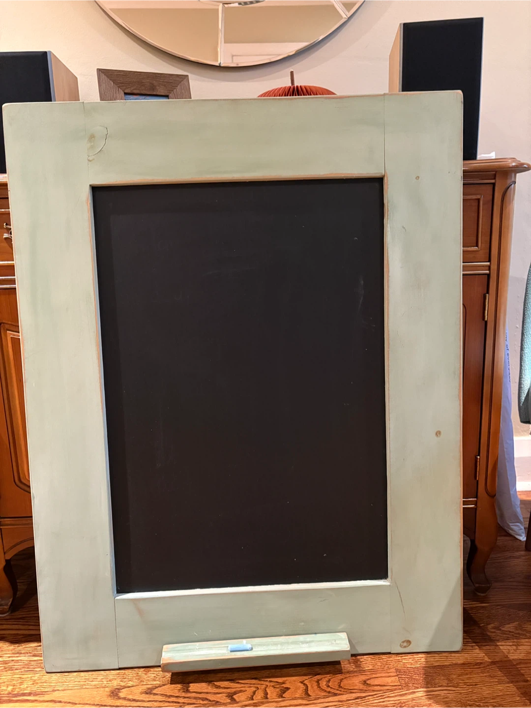 Framed Chalkboard with Chalk Tray