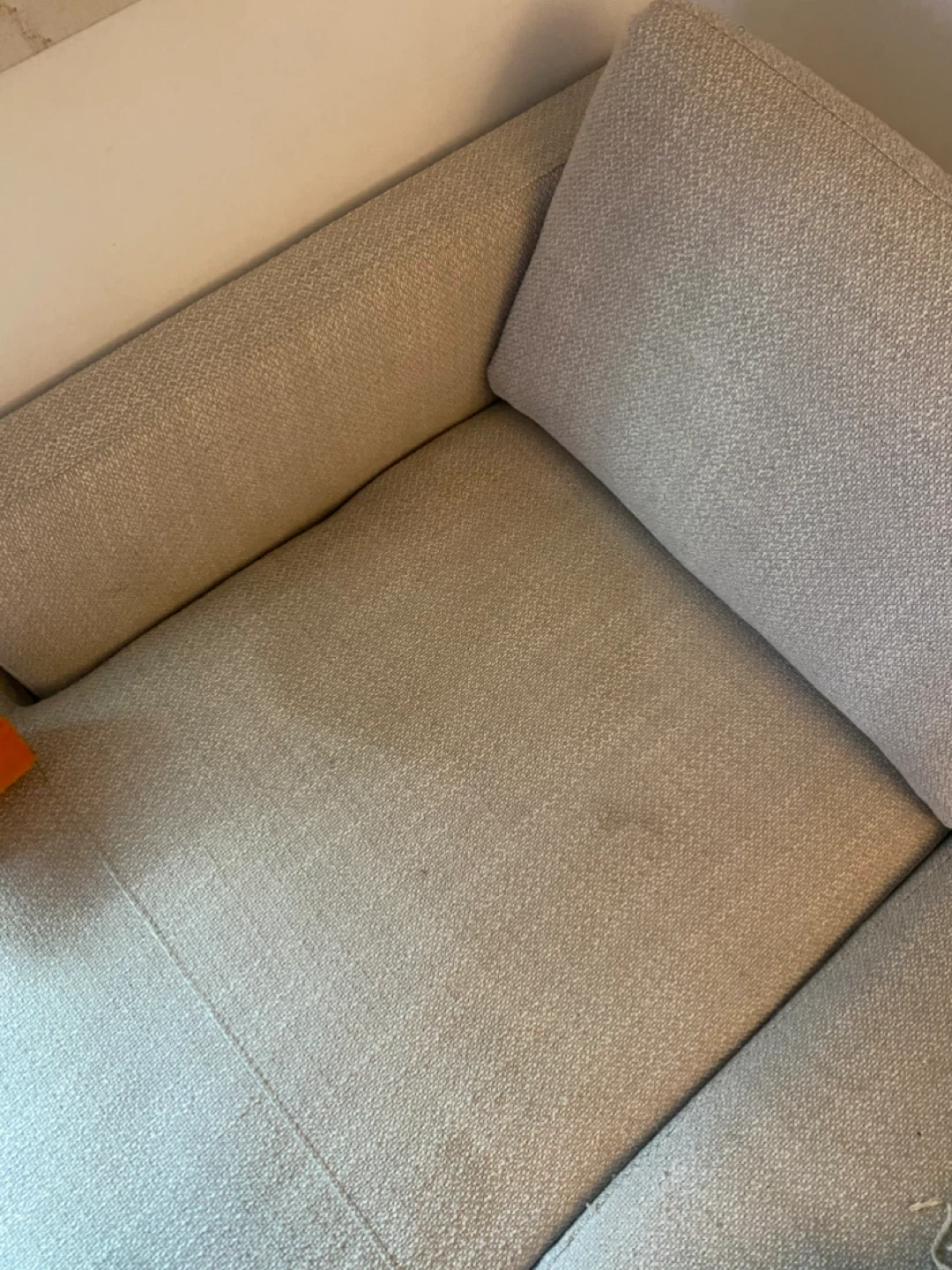 Chaise With One Arm Stucco Tweed Sofa - photo 3