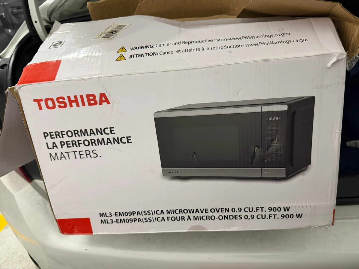 Toshiba ML3-EM09PA(SS) Microwave Oven - 0.9 cu ft, 900W