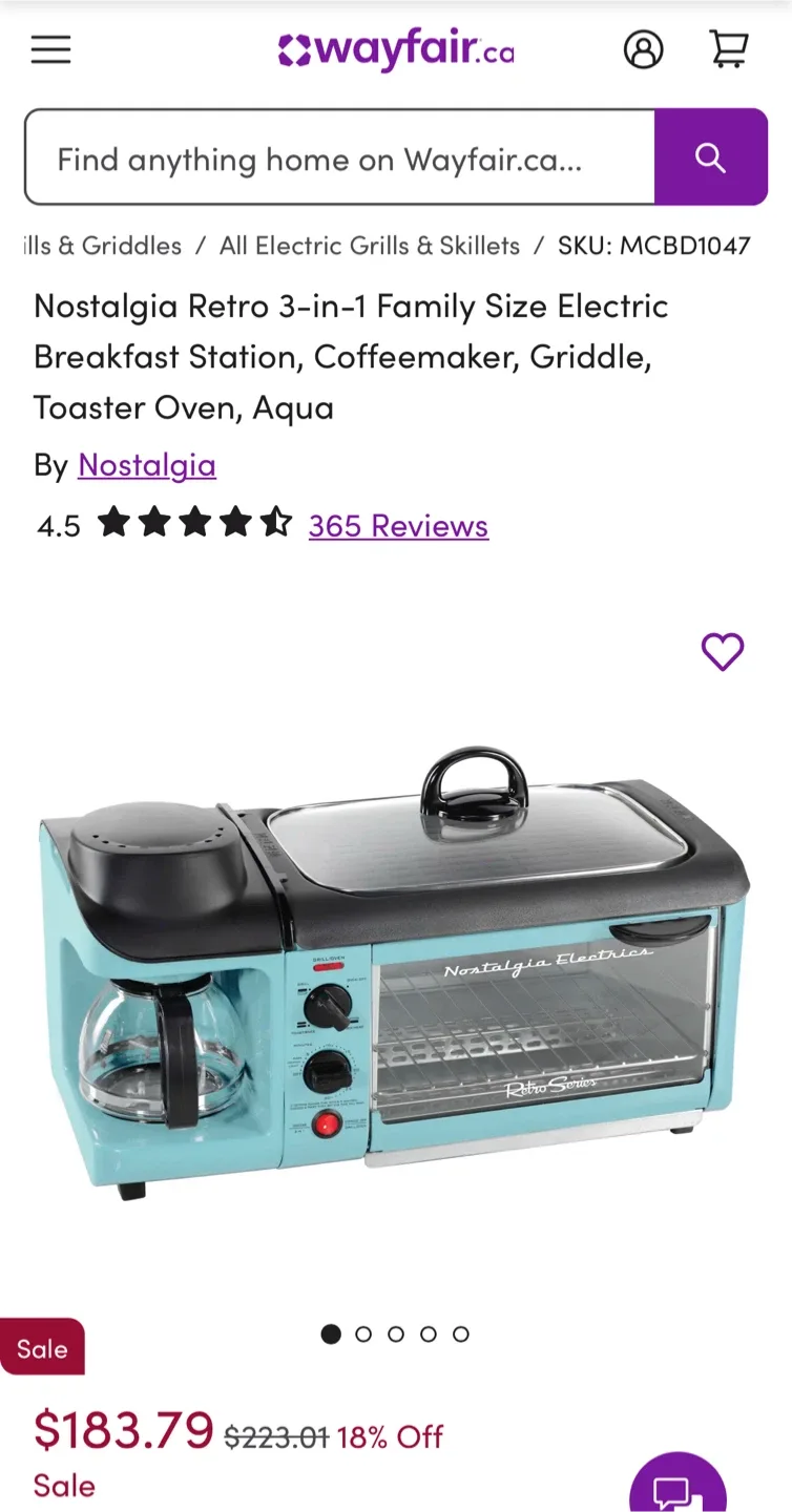 Nostalgia 3-in-1 Breakfast Station - aqua image indicator(10)