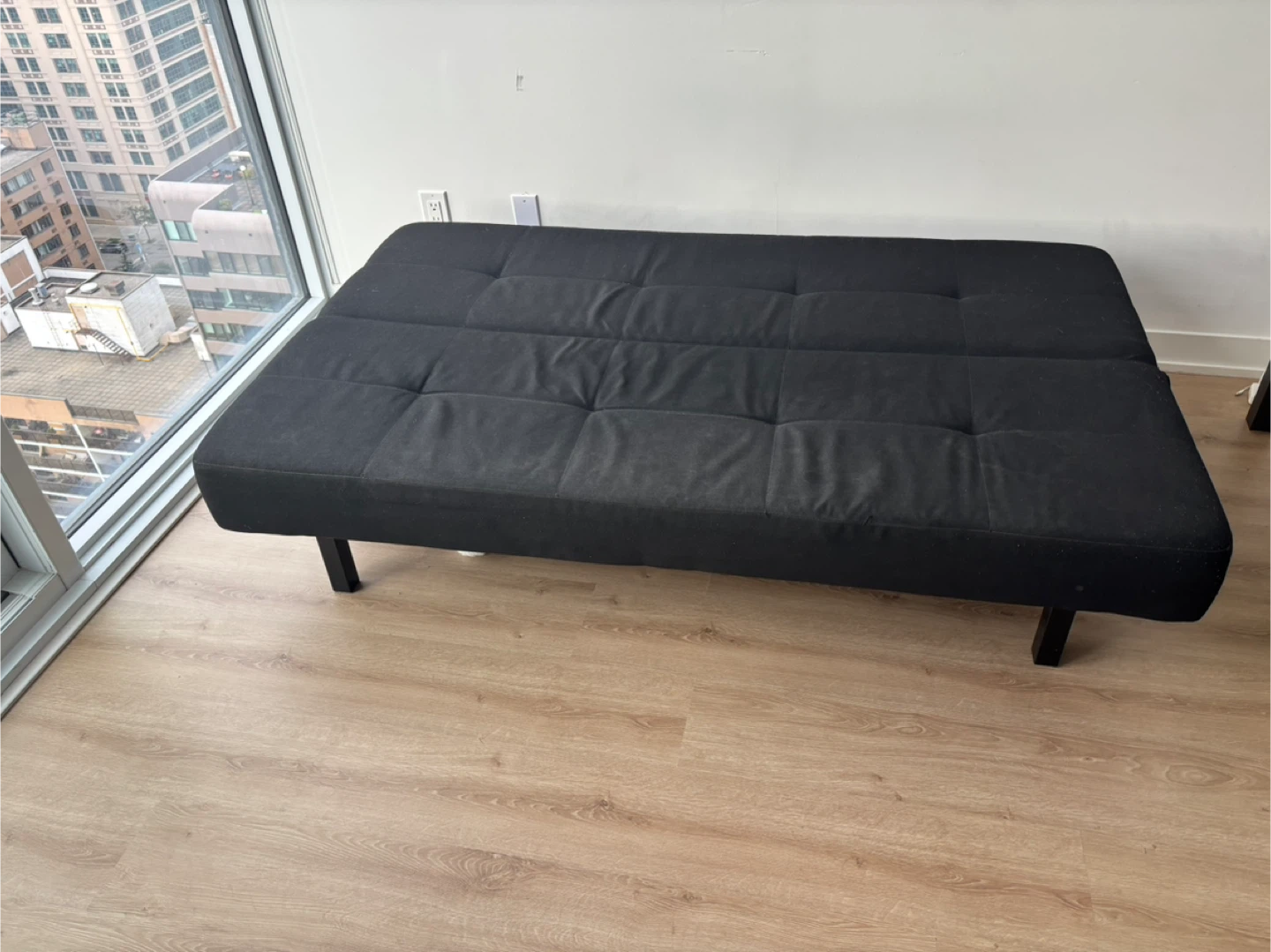 Black Futon Sofa Bed - Great Condition! - photo 2