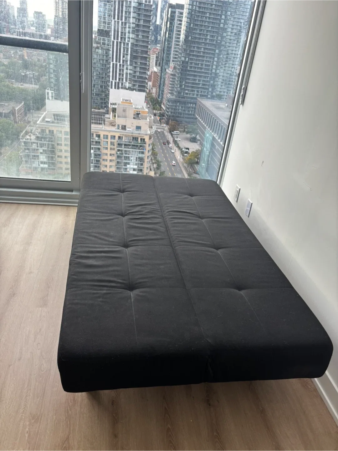 Black Futon Sofa Bed - Great Condition! image indicator(7)