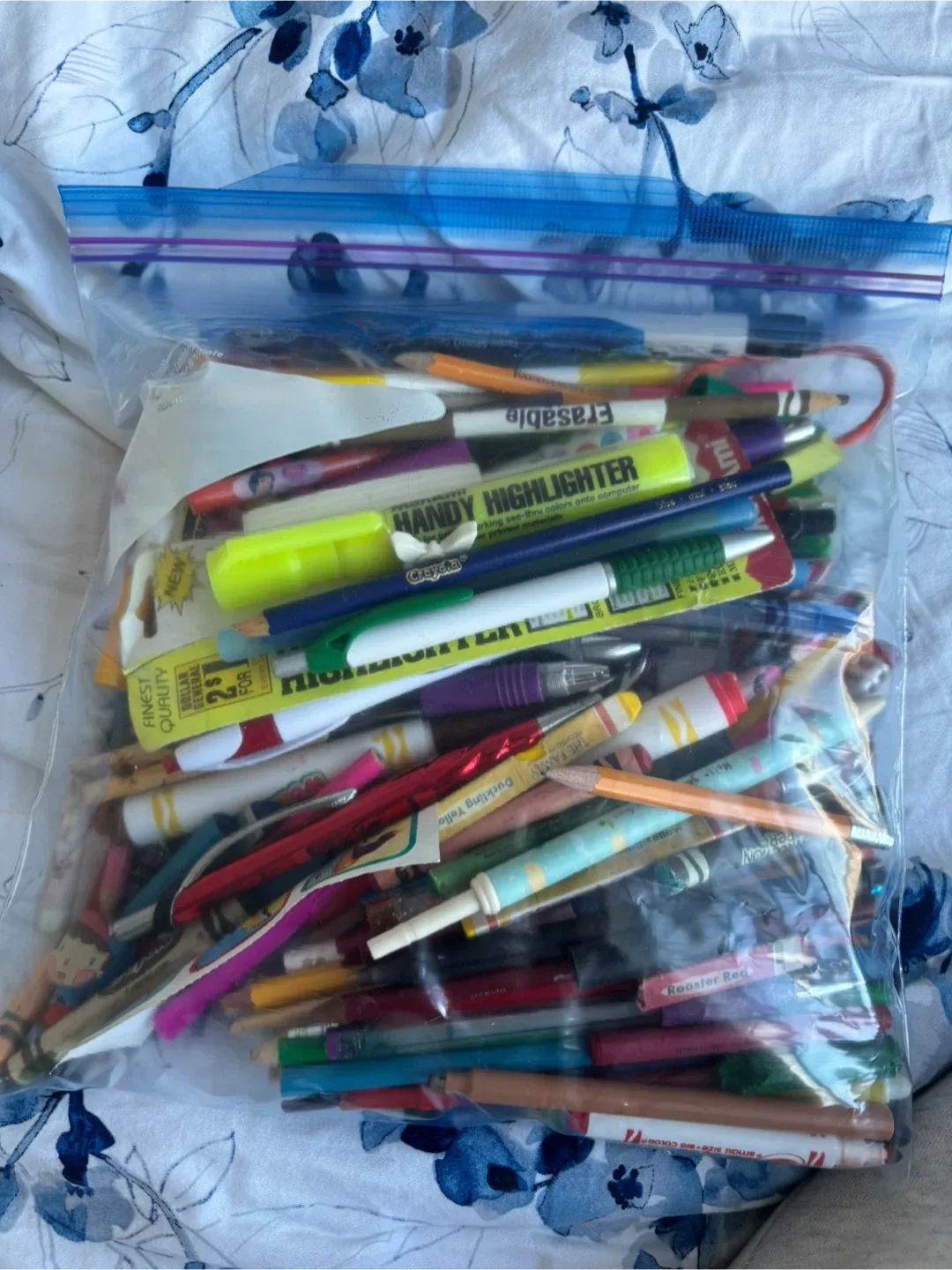 Mixed Lot of Pens, Pencils, and Markers, erasers image indicator(5)