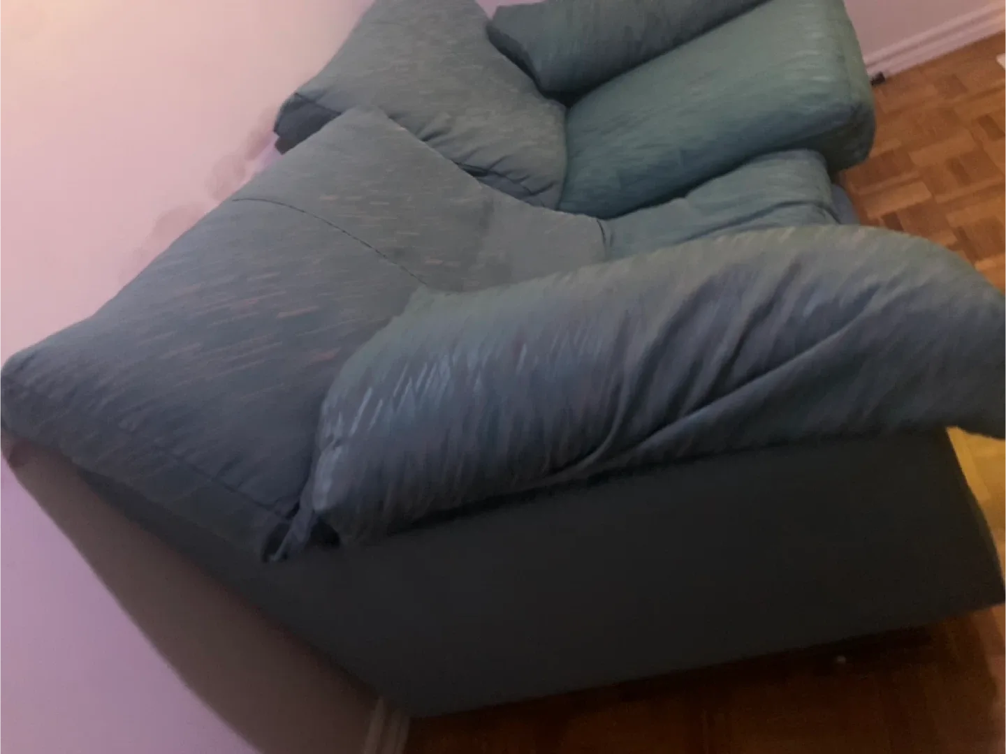 Comfy Blue Loveseat Sofa image indicator(2)