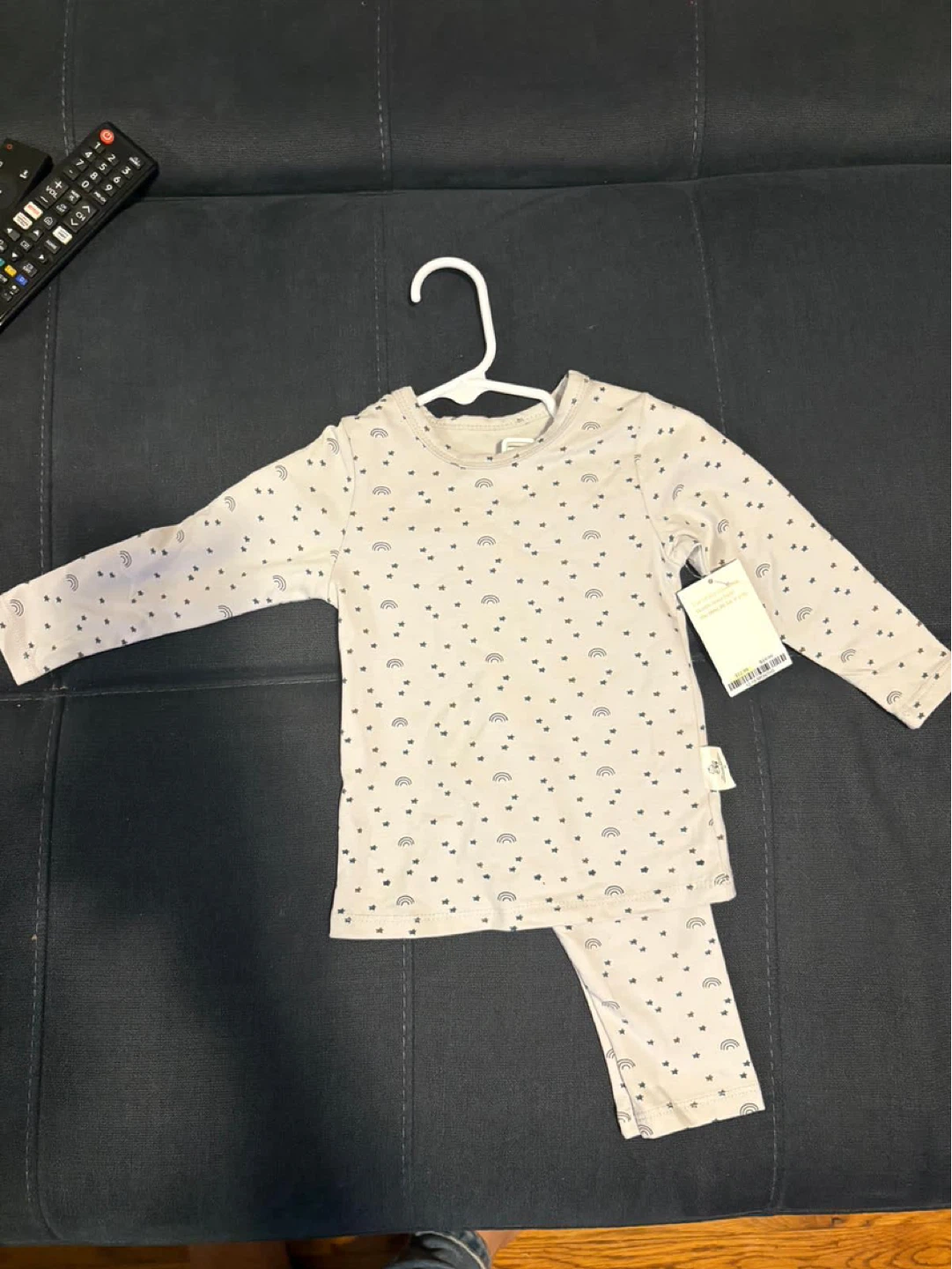 NEW Burt's Bees Baby Pajamas - Rainbow Print