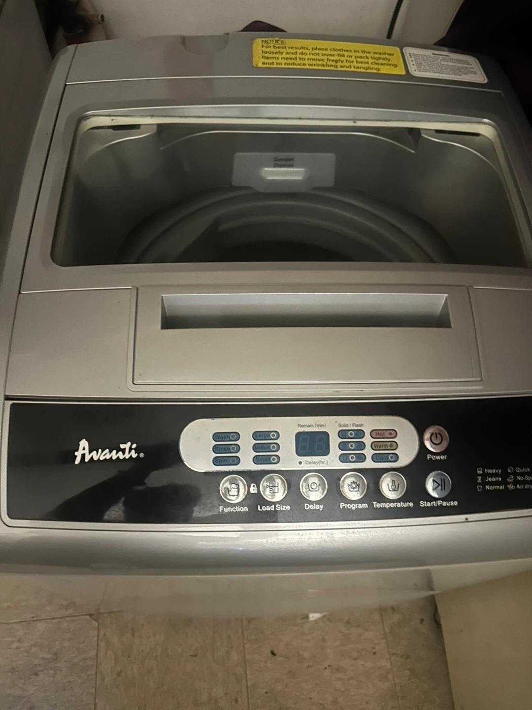 Avanti Top Load Washer - photo 5