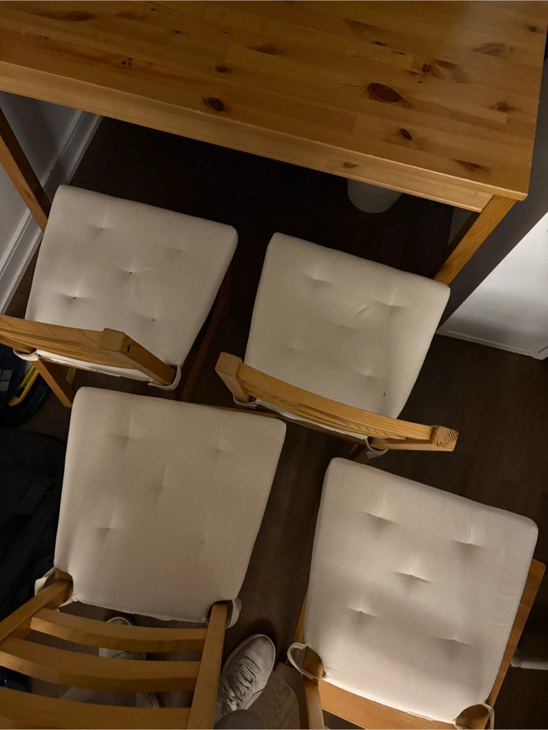 FREE NEED GONE IKEA Solid Wood Dining Table with 4 Chairs - photo 2