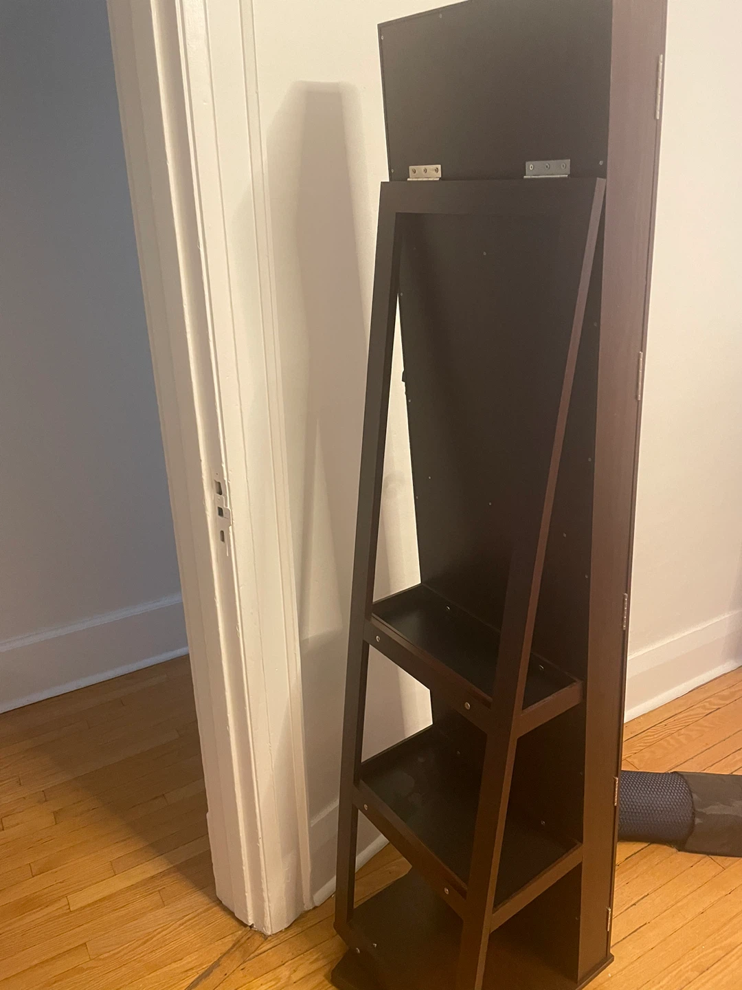 Standing Jewelry Armoire Mirror Cabinet - photo 2