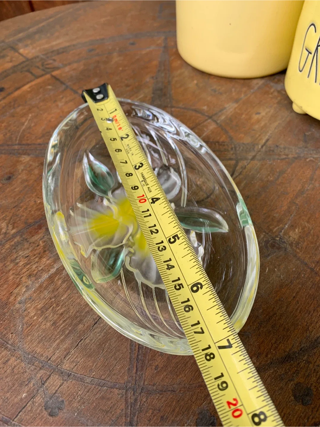 Floral Orchid Glass Dish image indicator(9)