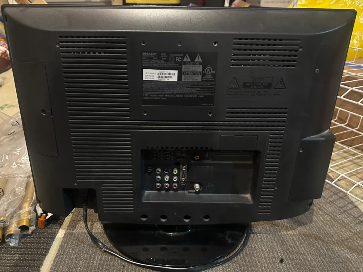 Sharp Aquos TV 21” image indicator(2)