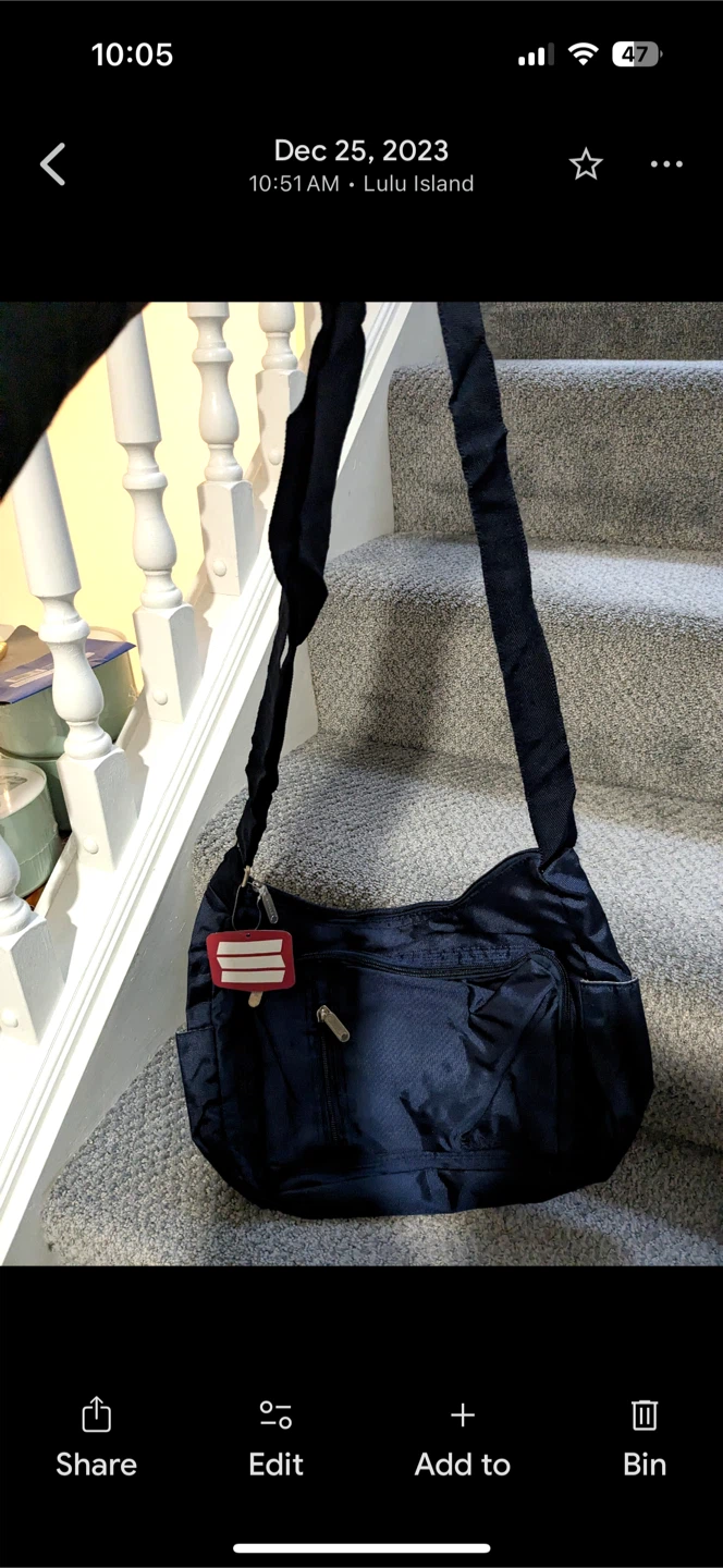 Navy Blue Shoulder Bag