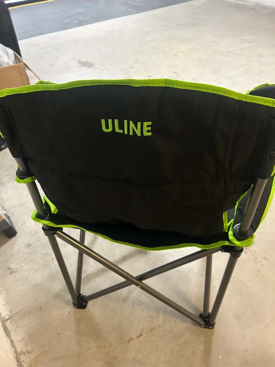 🥕Uline Camping Chair - Black & Green image indicator(2)
