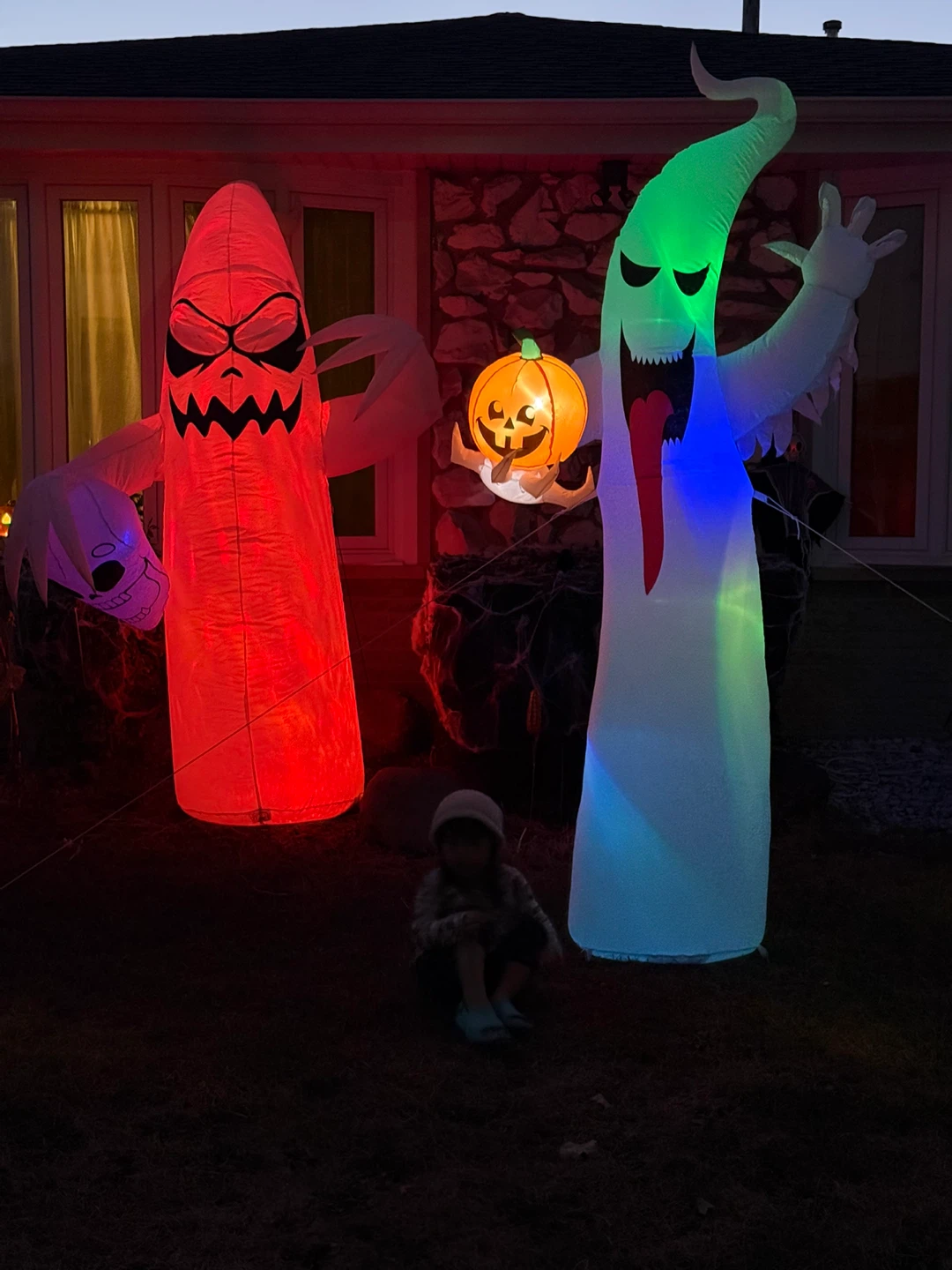 Halloween Inflatable 2 Ghost light Decoration