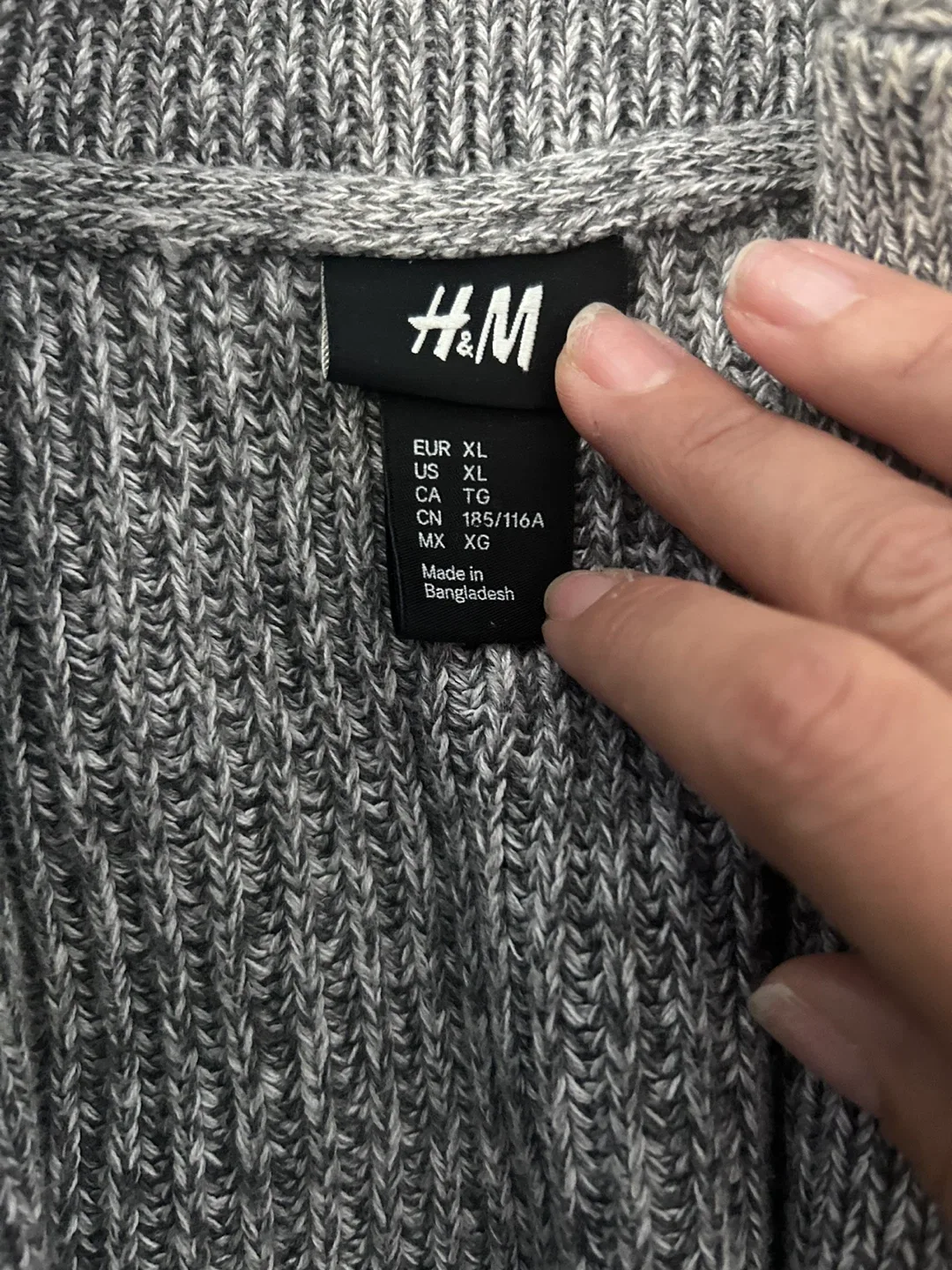 Men's Grey Cardigan Sweater image indicator(6)