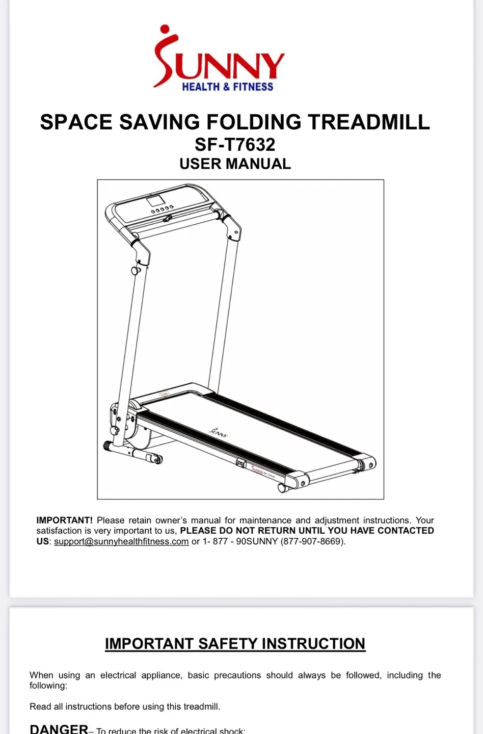 Sunny Health & Fitness SF-T7632 Treadmill image indicator(4)
