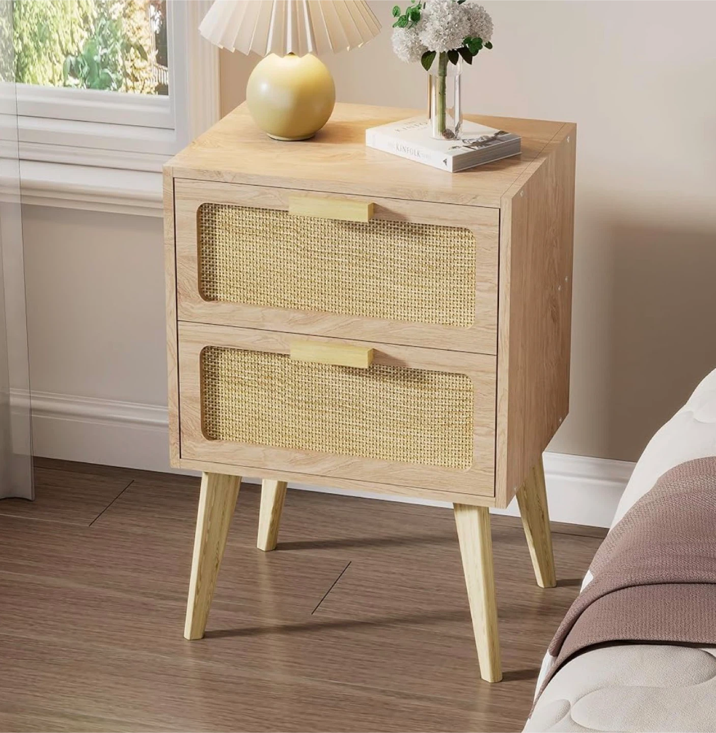 Rattan night stand