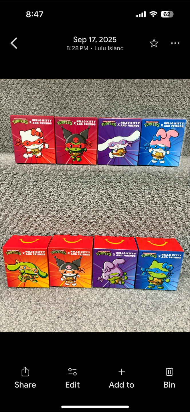 Teenage Mutant Ninja Turtles x Hello Kitty & Friends