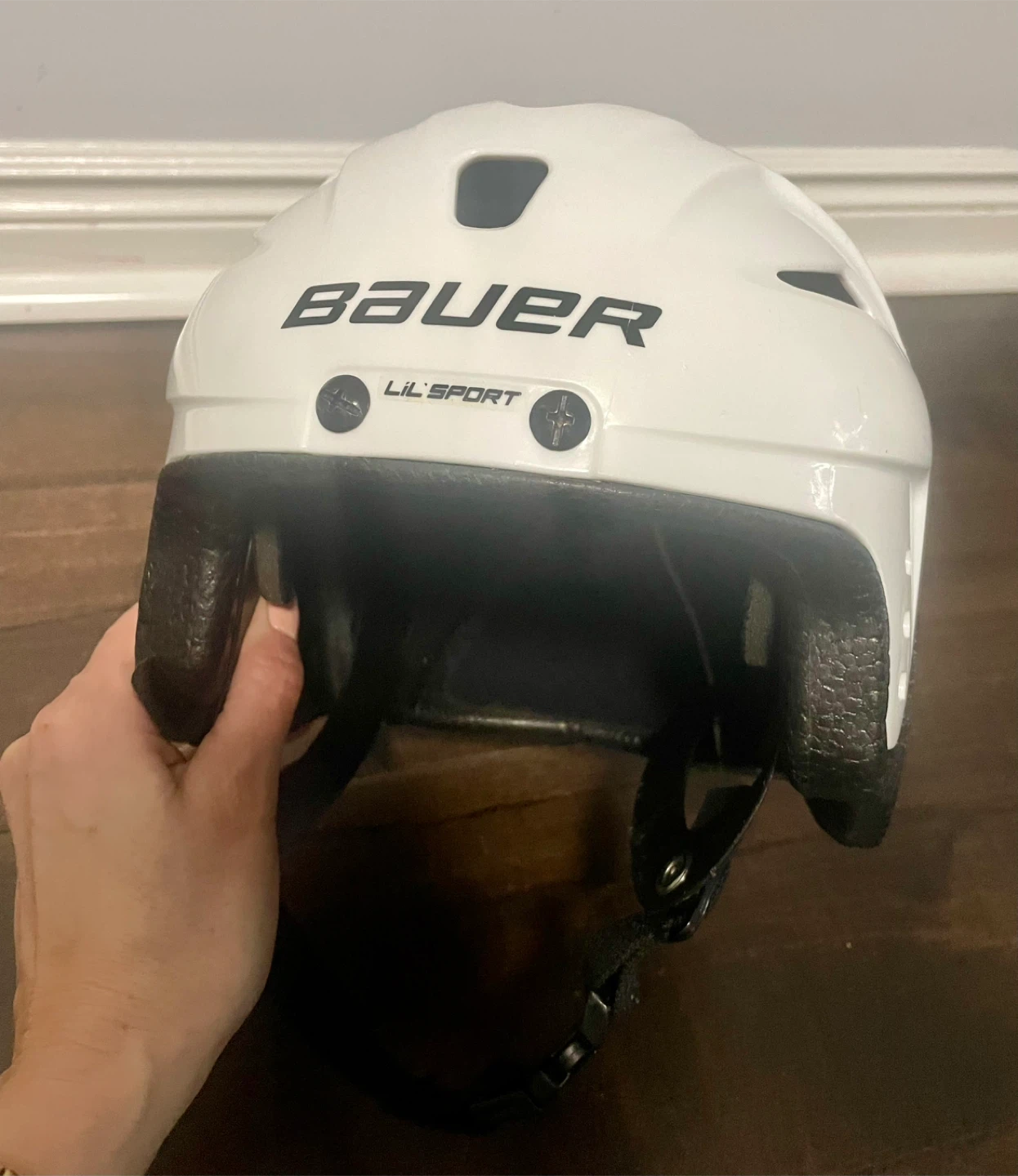 Bauer Lil' Sport Hockey Helmet - White - photo 2