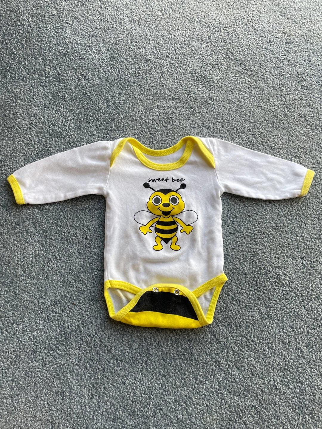 Sweet Bee Baby Onesie 0-3 months, 100% cotton