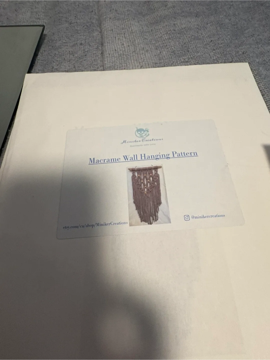 Macrame Crafting Supplies Lot - cord, Beads, Rings image indicator(9)