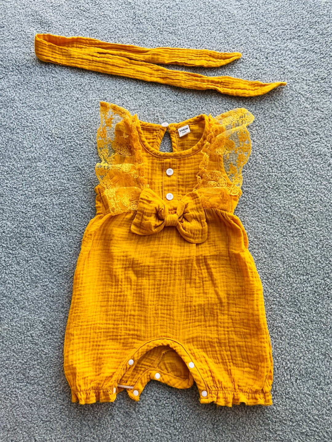 Baby Girl Romper, 6-9 months, 100% cotton - photo 2