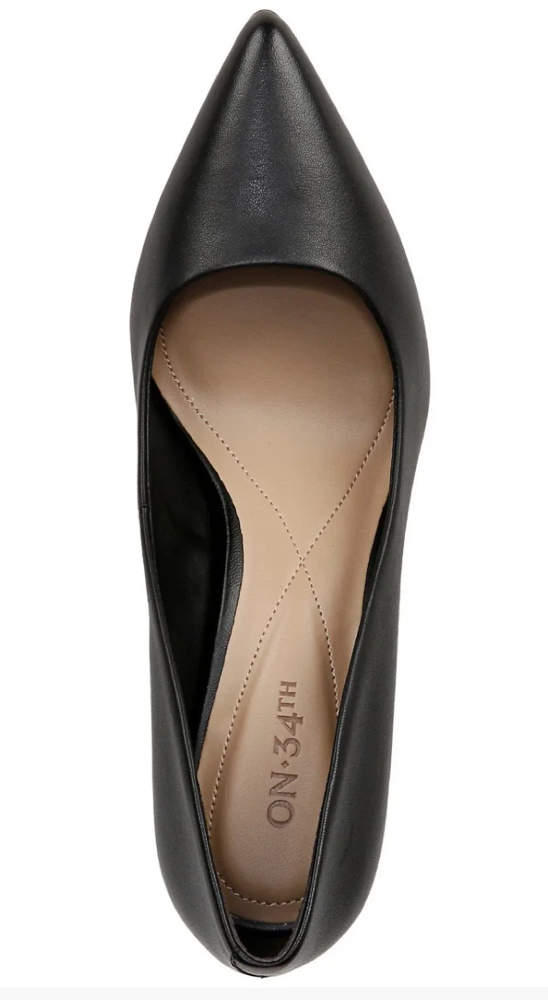 ON 34TH Black Pointed Toe Heels image indicator(4)