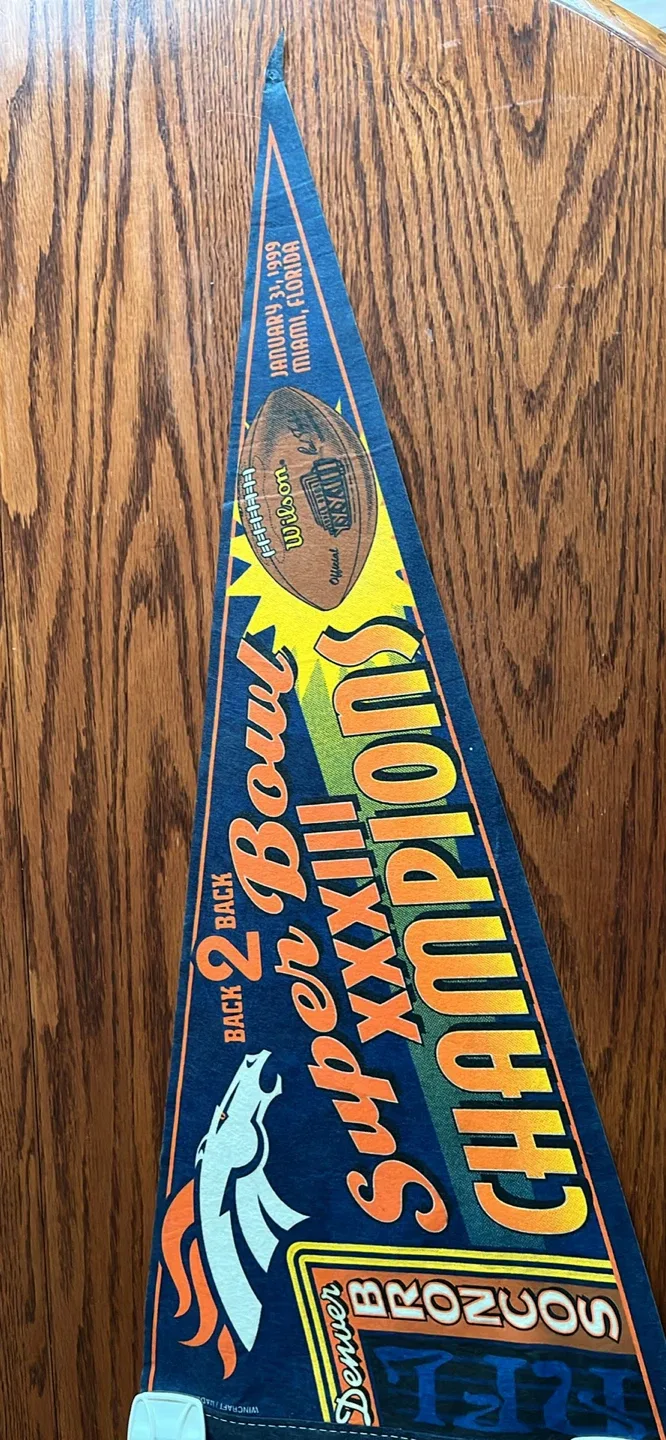 Denver Broncos Super Bowl XXXIII Champions Pennant thumbnail