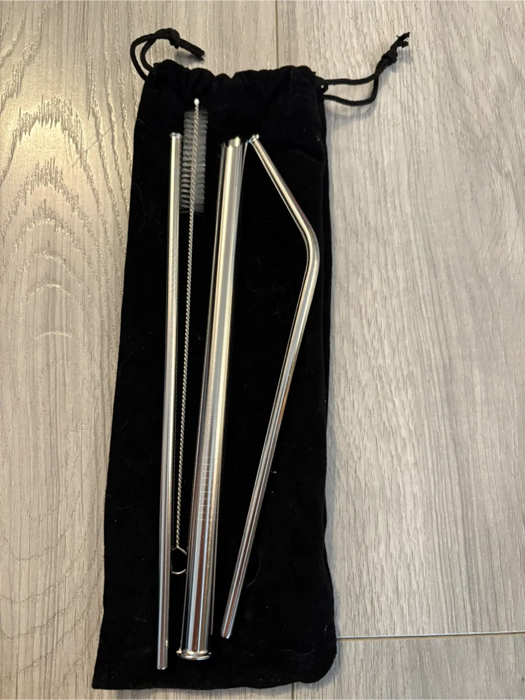 Reusable Stainless Steel Straw Set with Cleaning Brushes thumbnail