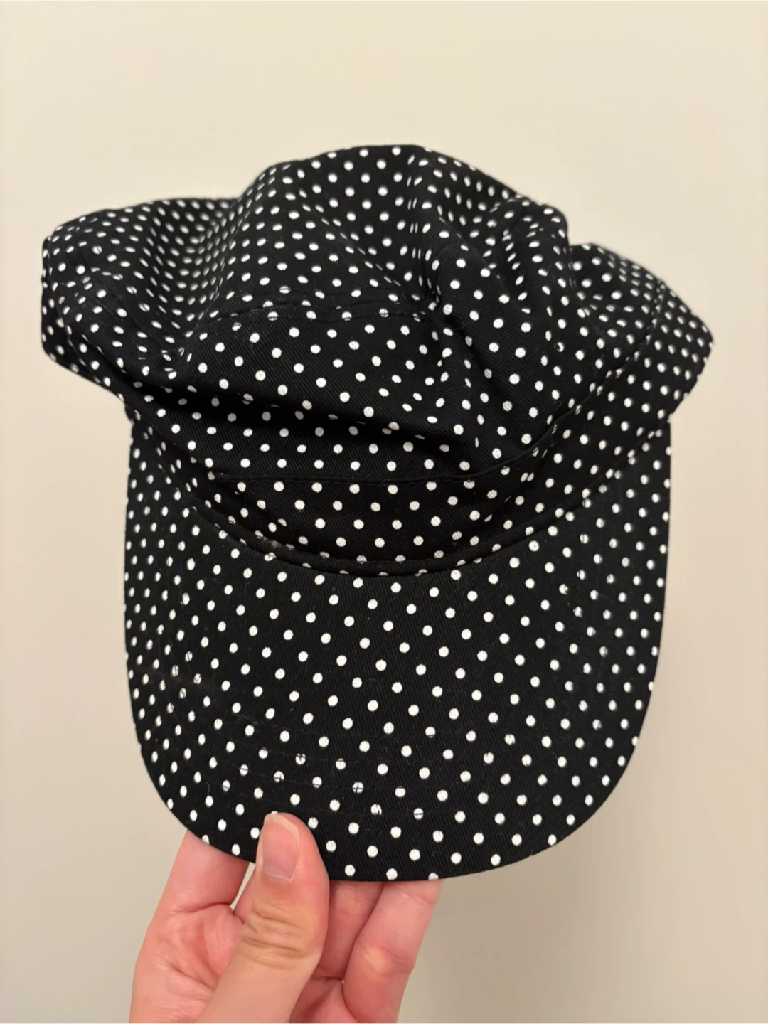 Polka Dot Cap - Black & White