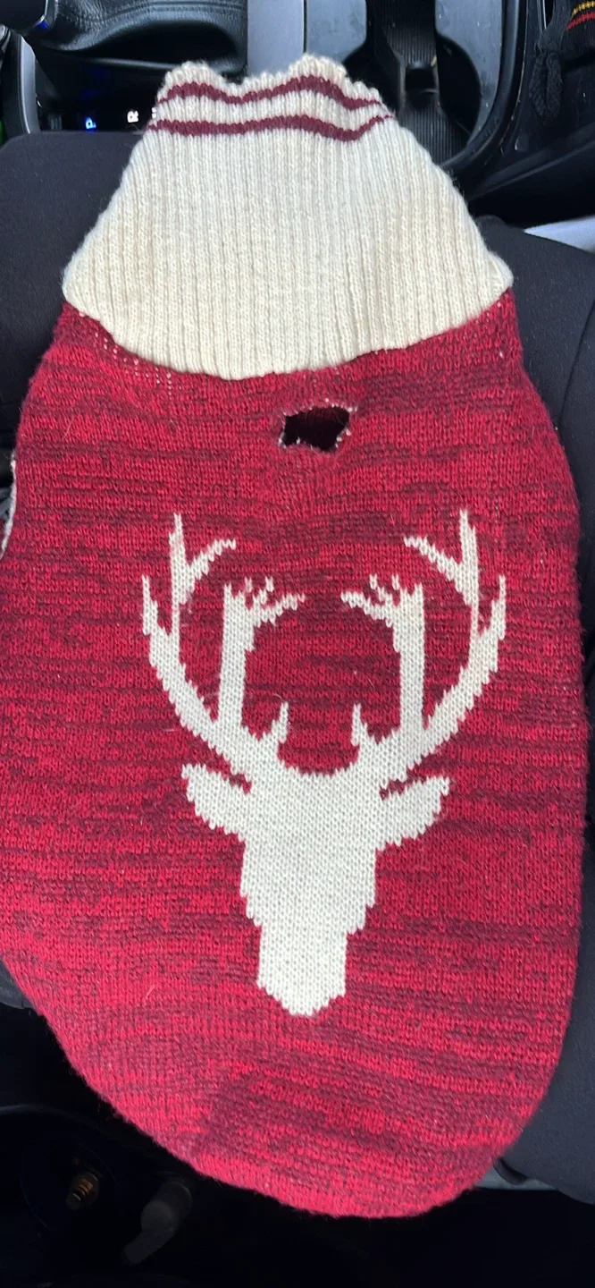 Dog Sweater - Reindeer Design thumbnail