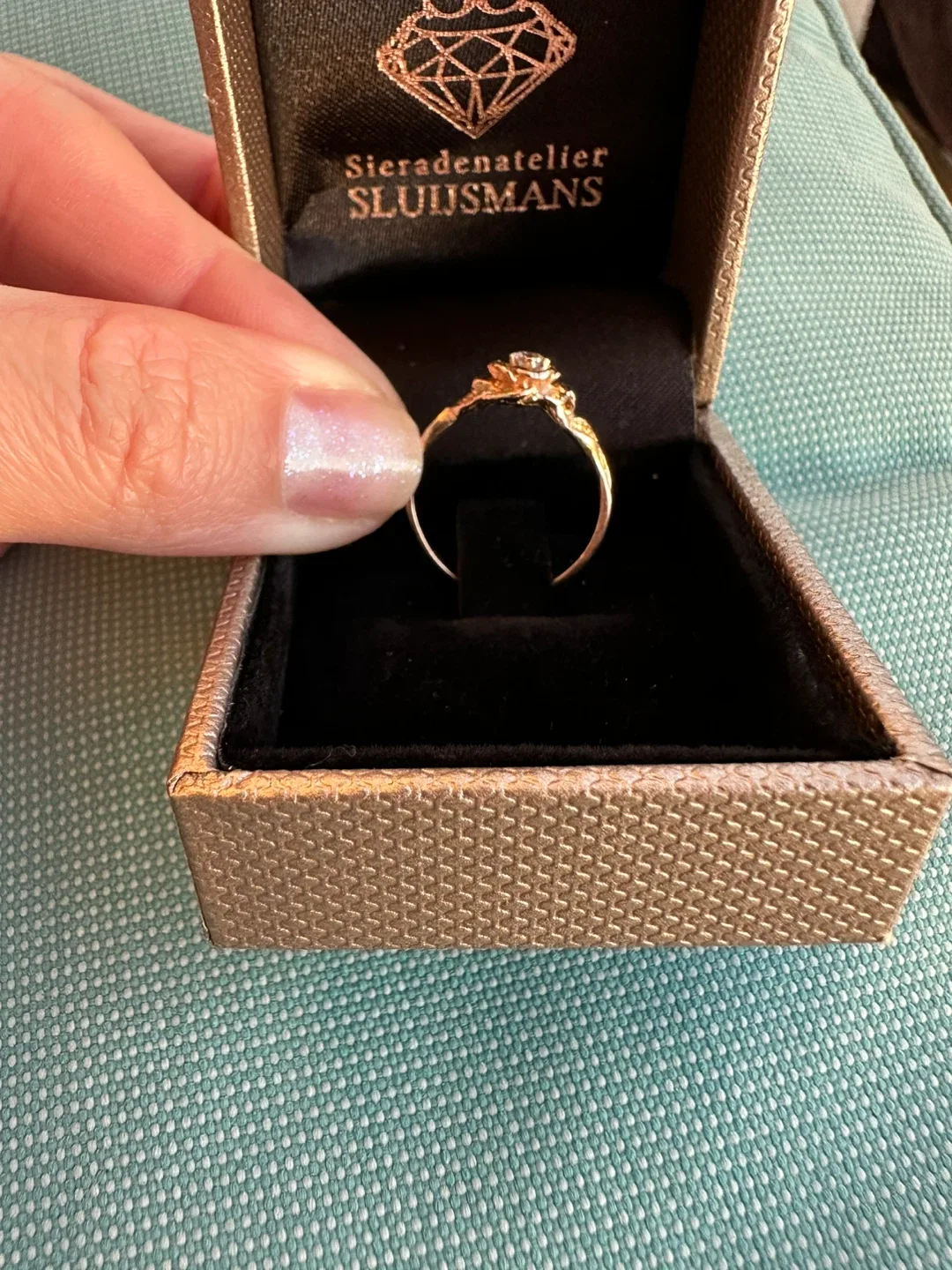 14K Rose Gold Ring – size 6 - Beautiful Rose Design 🌹 image indicator(5)