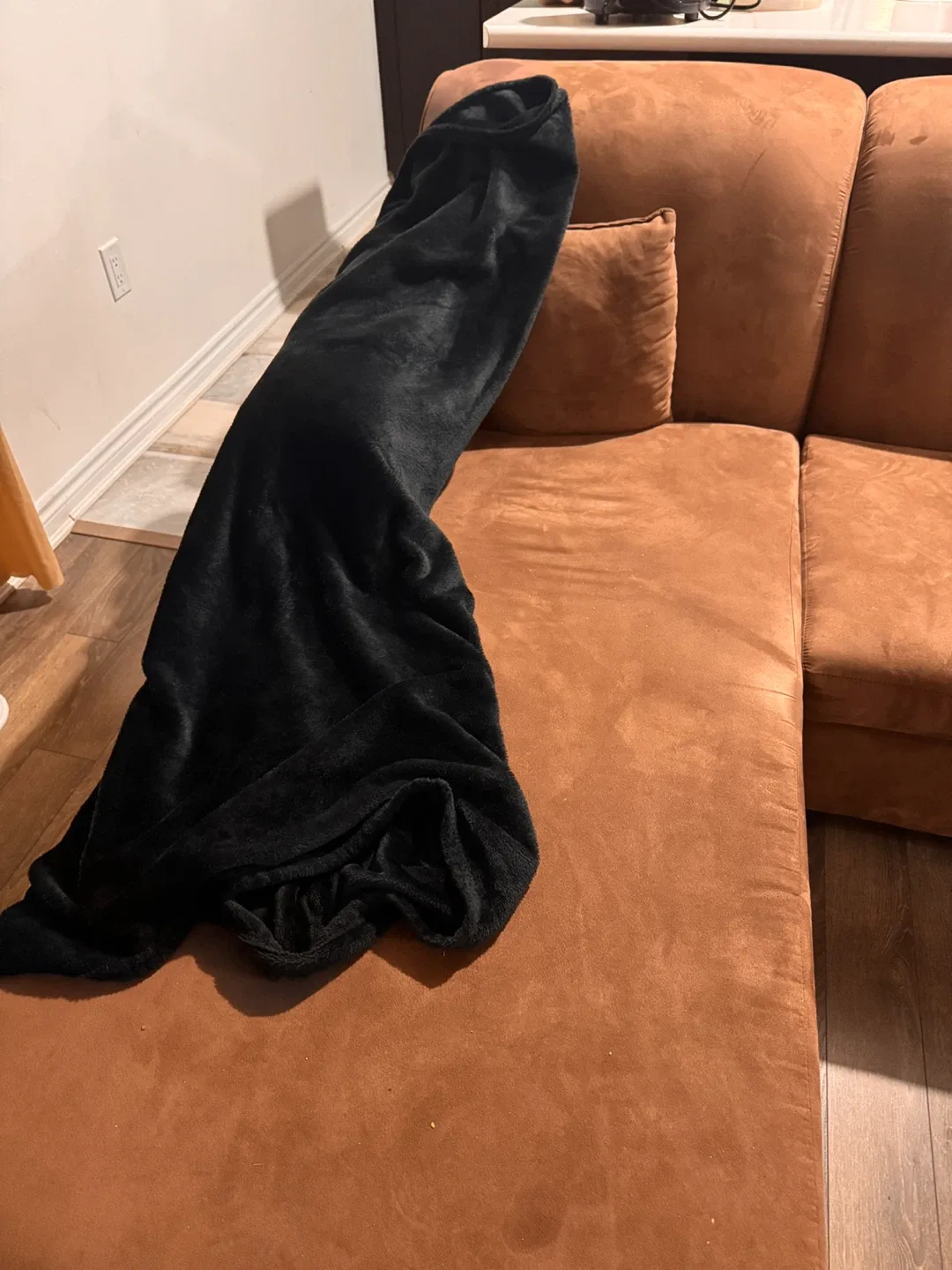 Brown Sectional Sofa & Center table with storage image indicator(6)