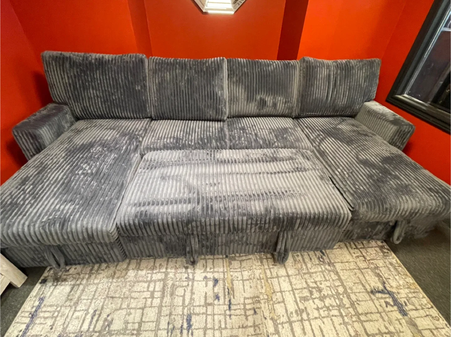 Grey Sectional Sofa with Storage image indicator(2)